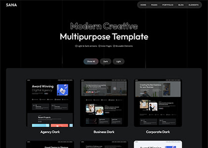 Sana - Creative Multipurpose HTML5 Template